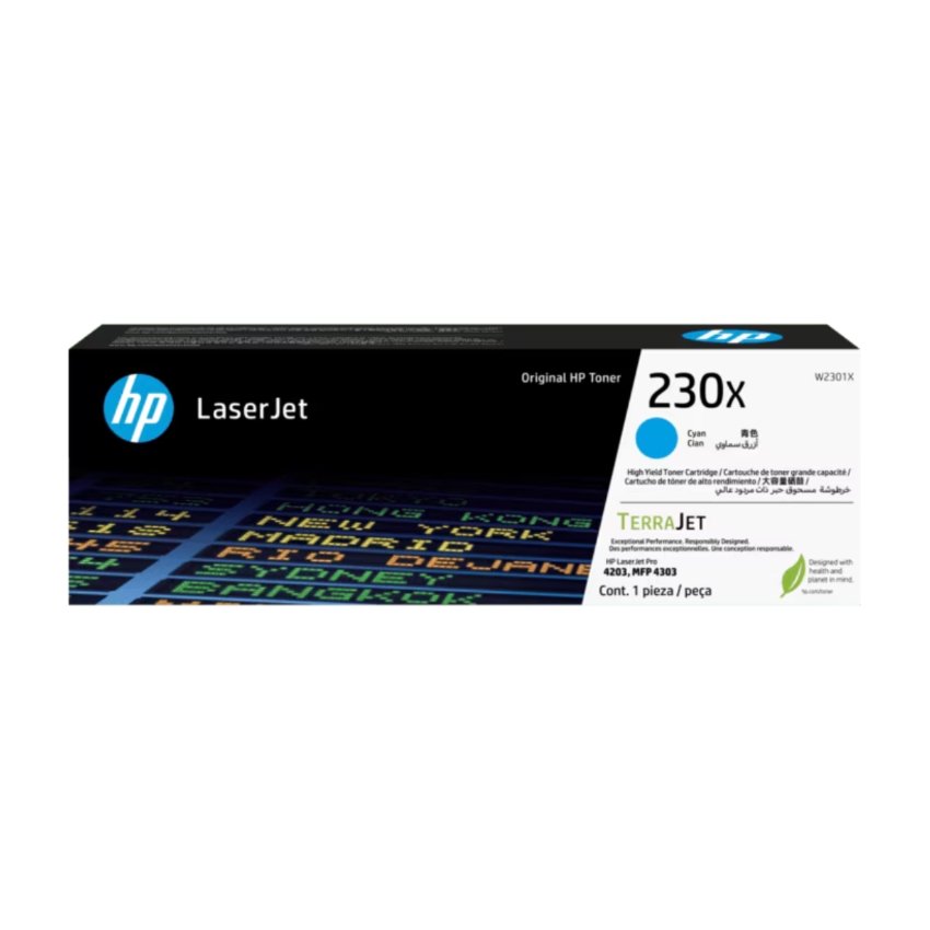 HP 230X 青色原裝 LaserJet 碳粉盒 (W2301X)
