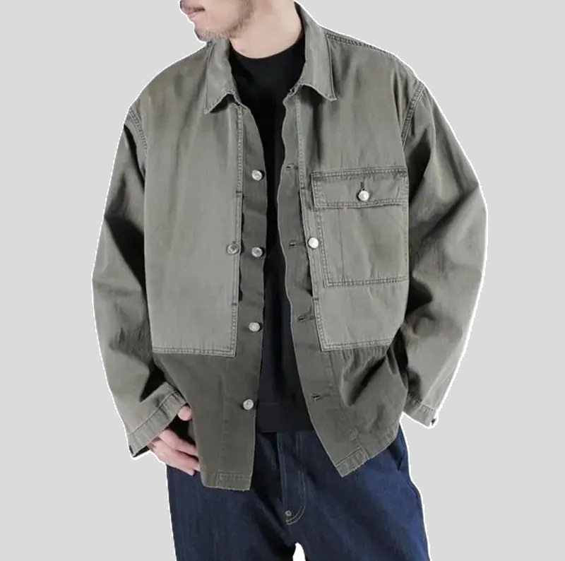 A.PRESSE 2026 VINTAGE USMA HBT M-44 JACKET (26SAP-01-52) - SAGE PRE ORDER ITEM (預訂中)