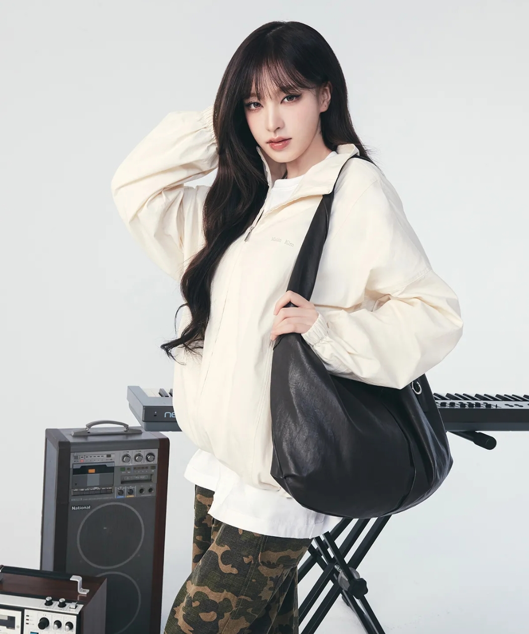 <韓國> Matin Kim MK TWIST HANDLE LARGE HOBO BAG 深棕 扭結 單肩包 包包