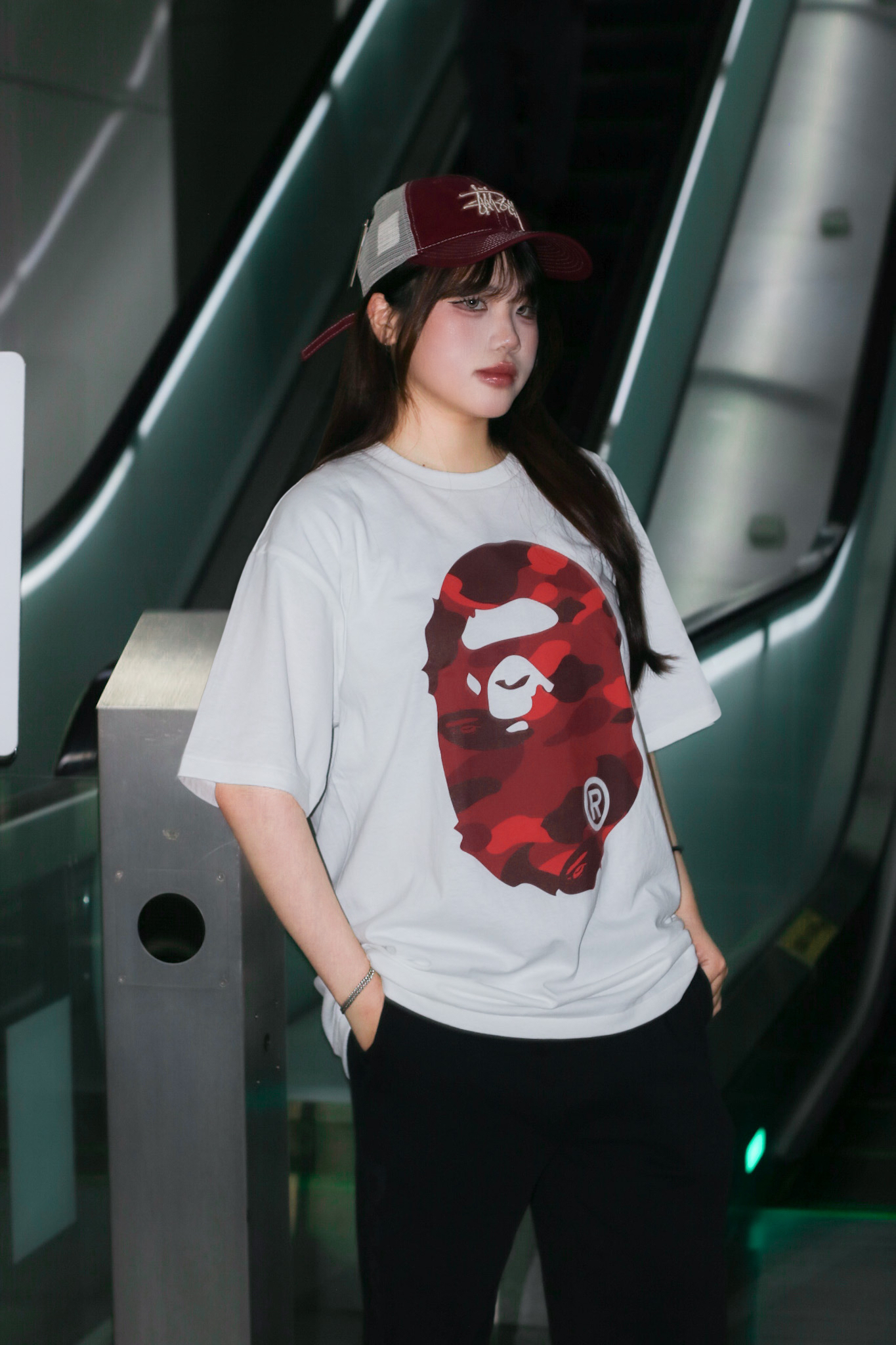 ☆ETW☆【EASY TO WEAR】BAPE COLOR CAMO BIG APE HEAD TEE 猿人 大頭 迷彩 雙面 短T 春夏