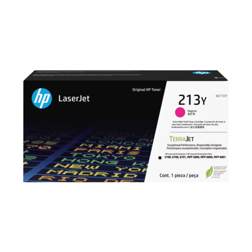 HP 213Y 超高打印量洋紅原廠 LaserJet 碳粉盒 (W2133Y)