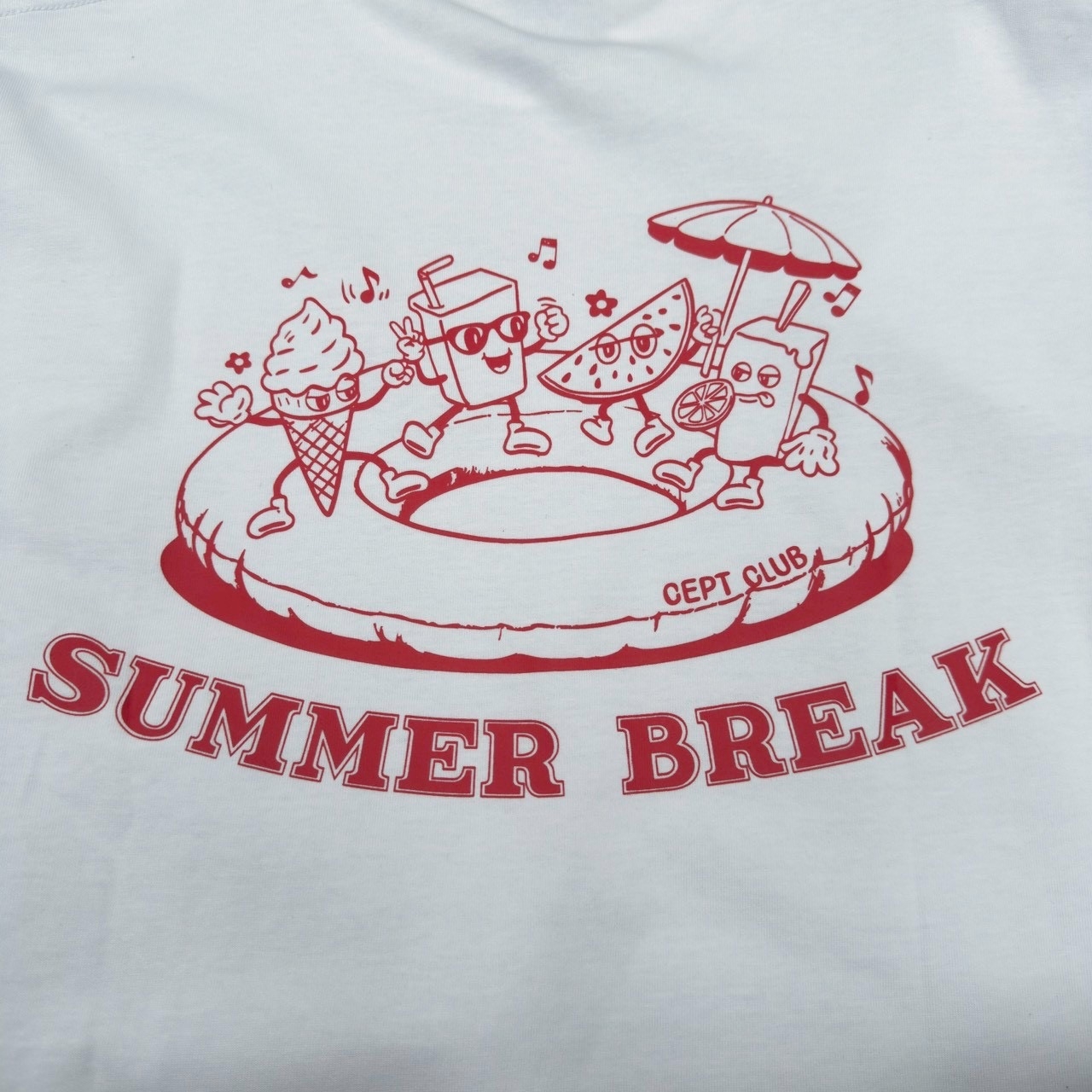 『RB』SUMMER BREAK甜品泳圈派對印花短T