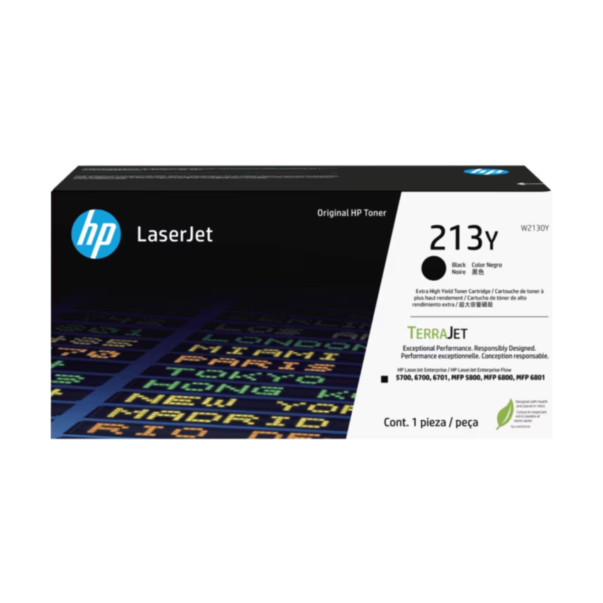 HP 213Y 超高打印量黑色原廠 LaserJet 碳粉盒 (W2130Y)