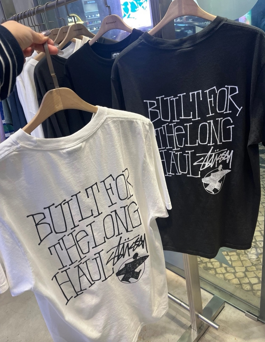【APAIR】現貨 Stussy SS26 LONG HAUL TEE PIGMENT DYED 美式 衝浪人 短T 黑白
