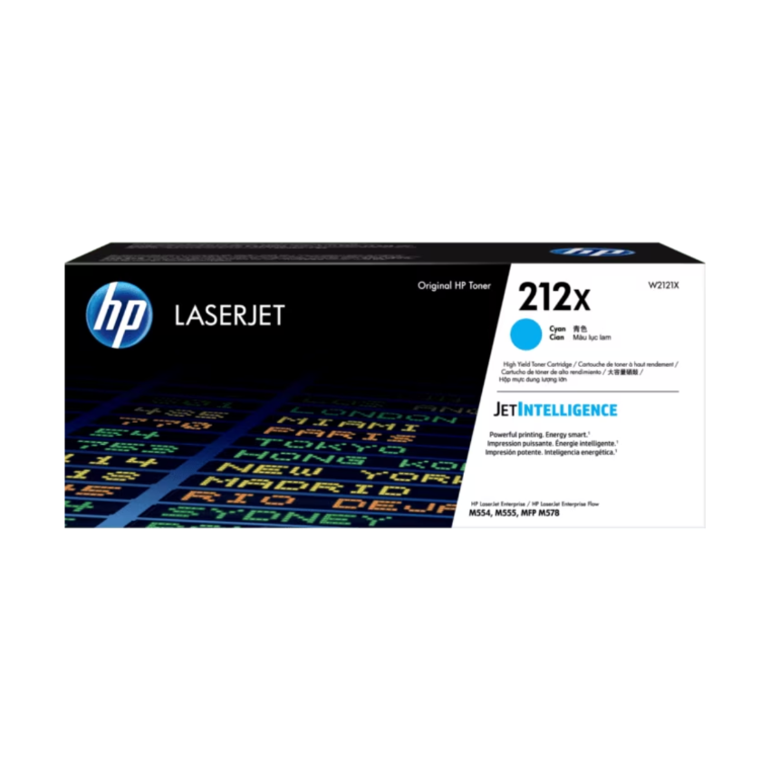 HP 212X LaserJet 高打印量青色原廠碳粉匣 (W2121X)