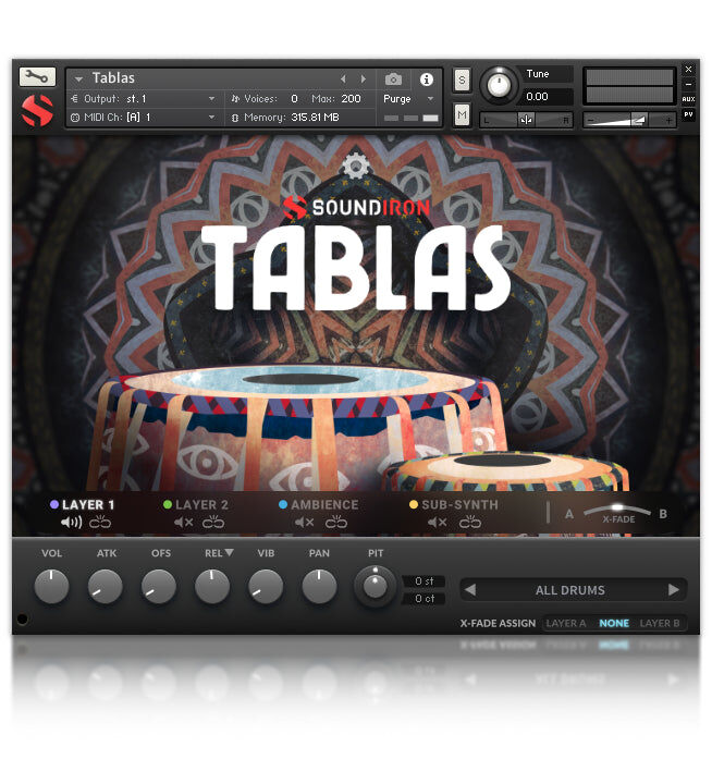 SOUNDIRON Tablas｜印度打擊樂音源
