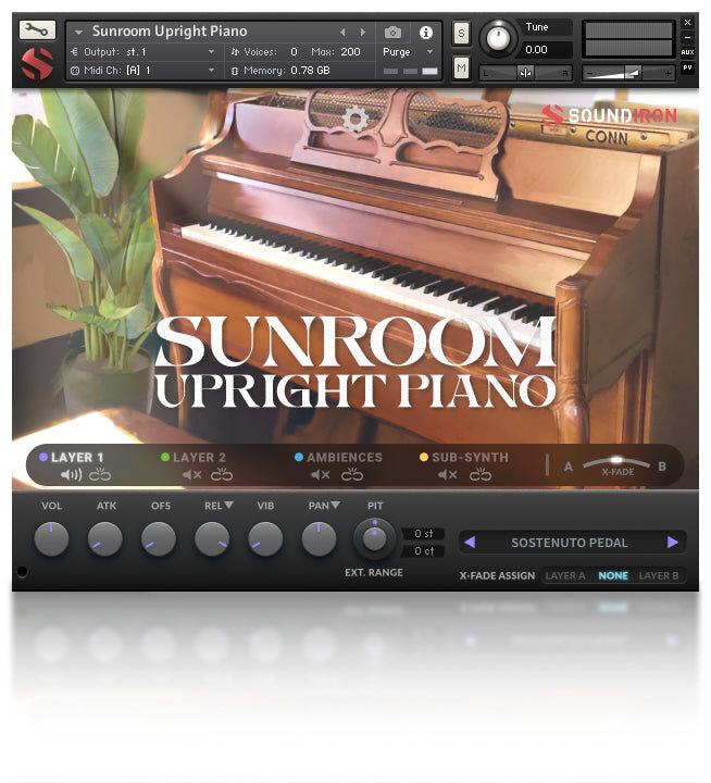 SOUNDIRON Sunroom Upright Piano｜直立式鋼琴音源