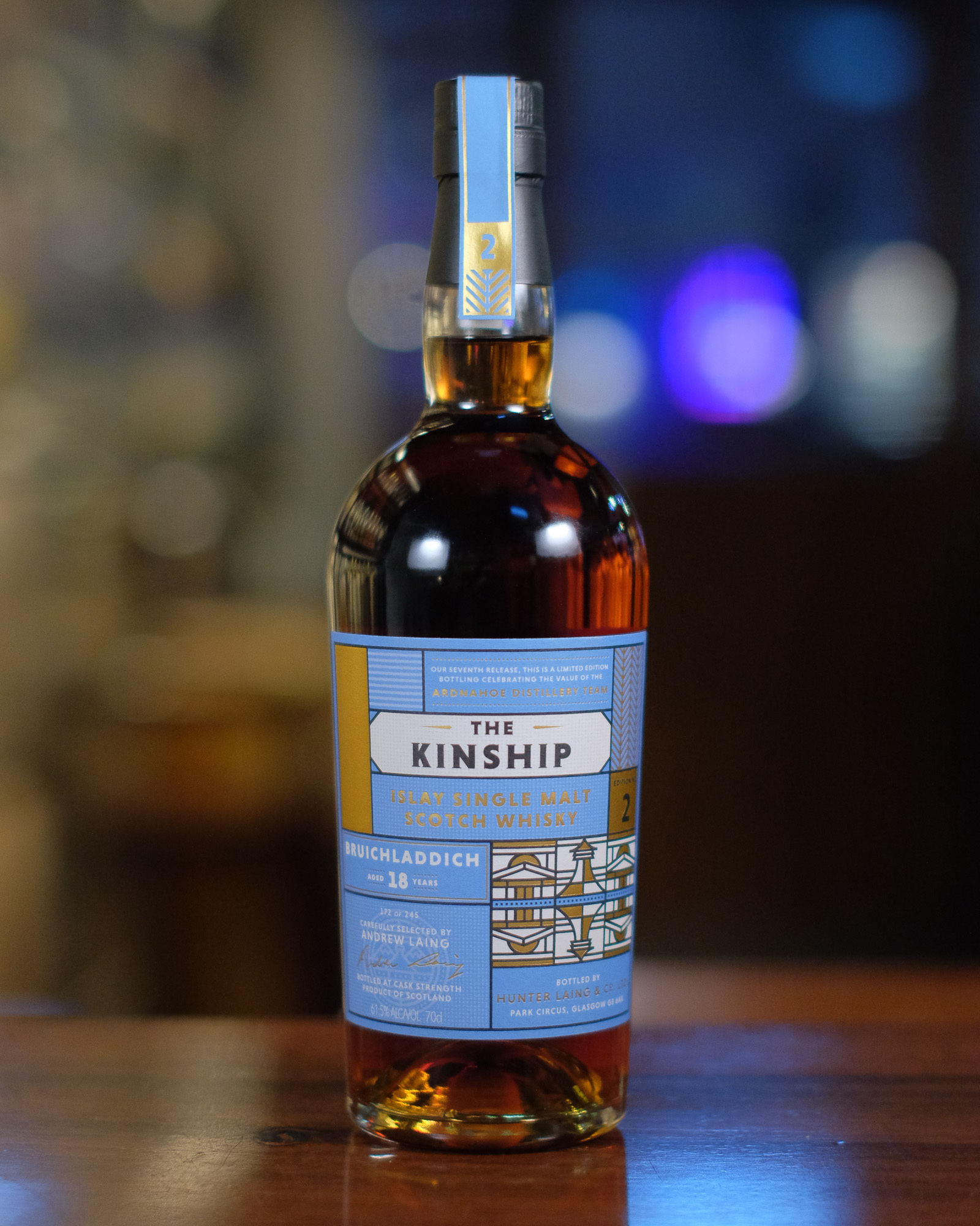 Bruichladdich 18YO 61.5%  Hunter Laing - The Kinship