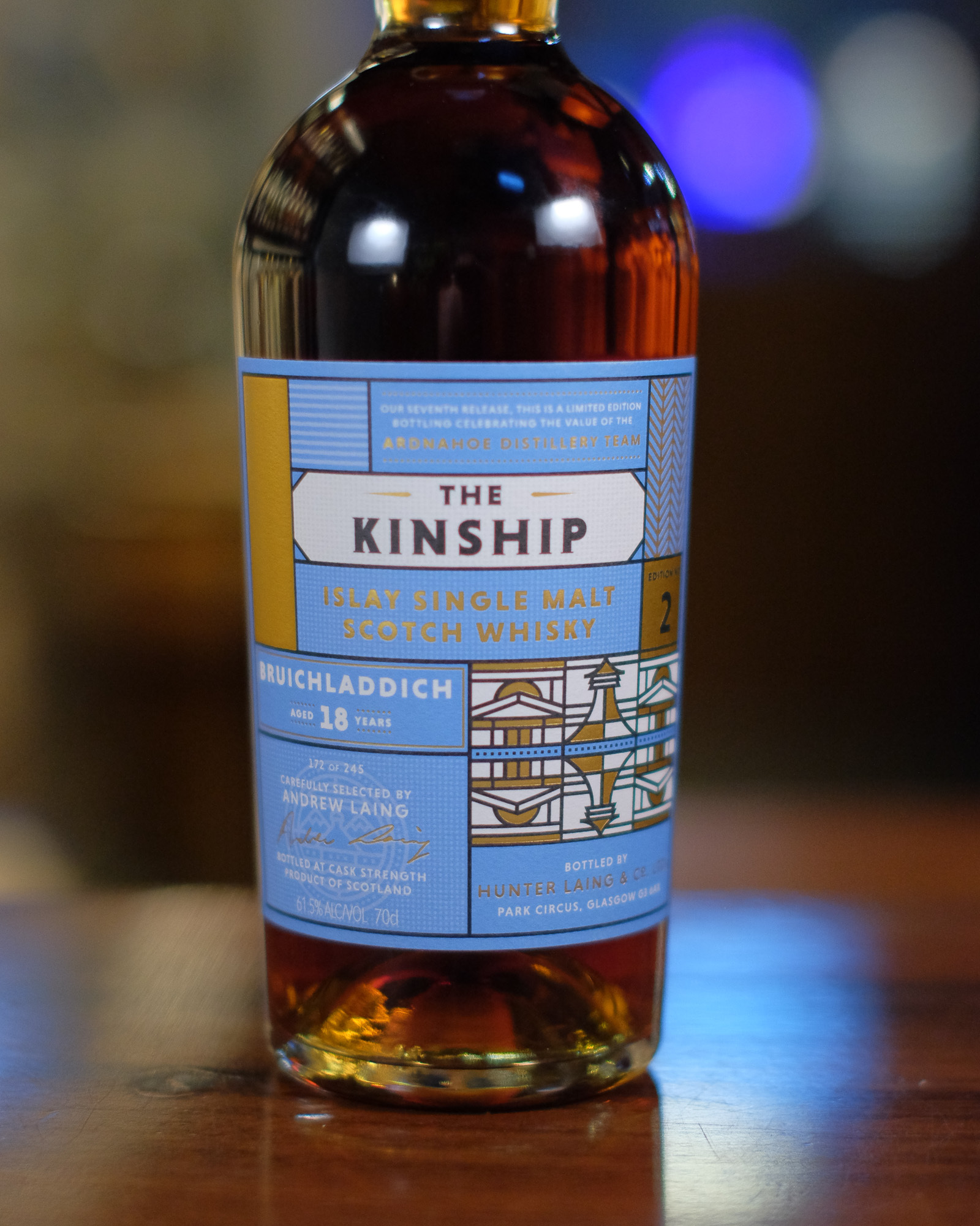 Bruichladdich 18YO 61.5%  Hunter Laing - The Kinship
