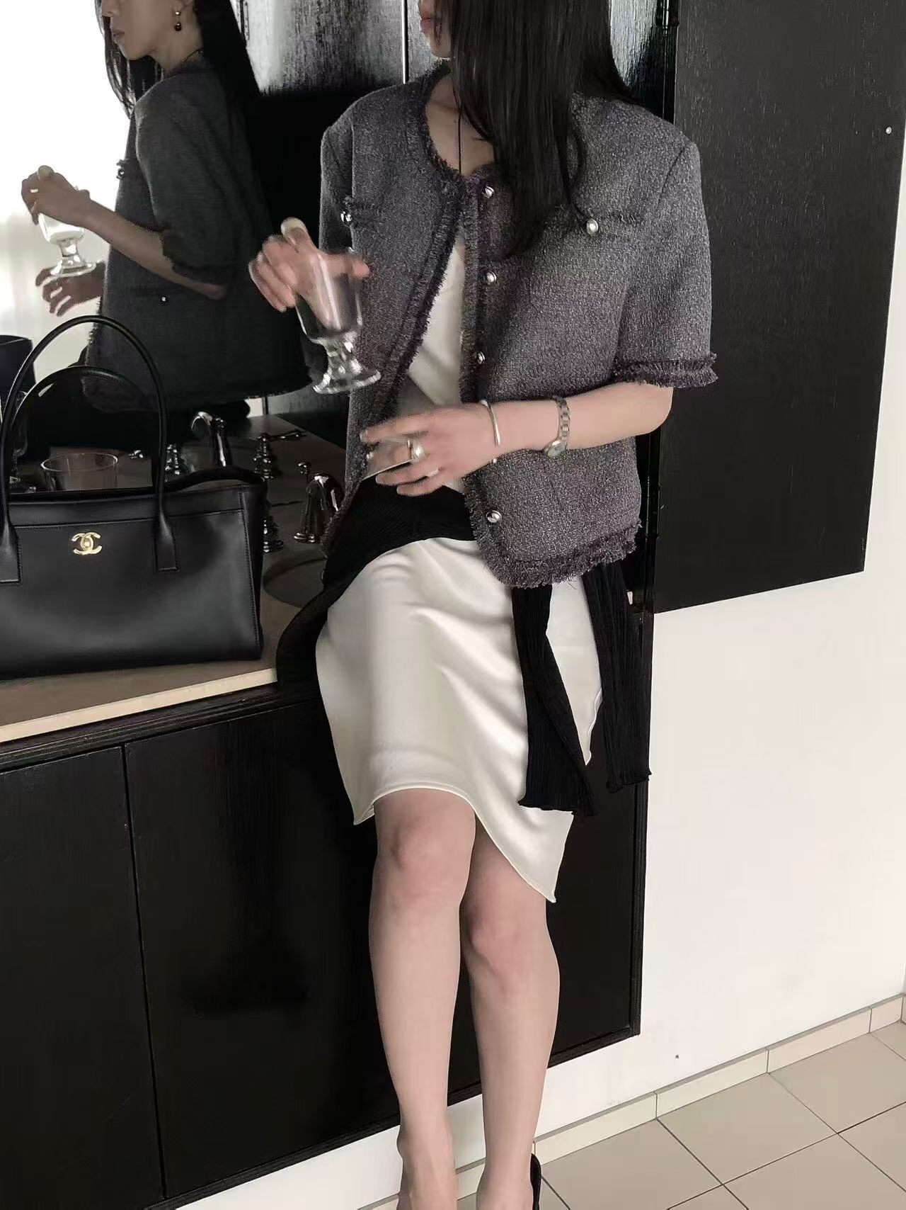 LB6219 流蘇細節小香風外套