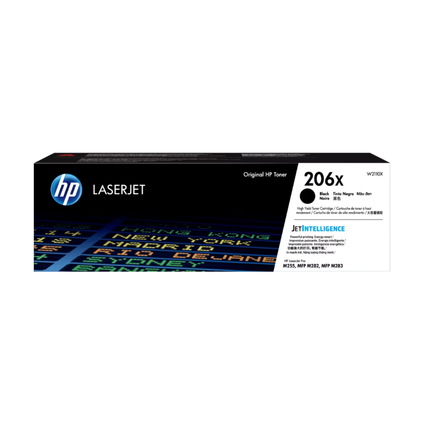 HP 206X LaserJet 高打印量黑色原廠碳粉匣 (W2110X)