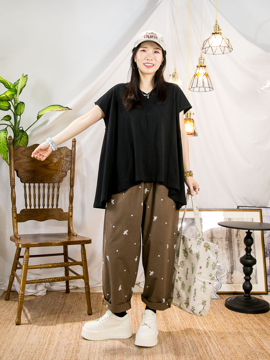 【22/5-25/5限時優惠】V領．娃娃形 COTTON料TOP