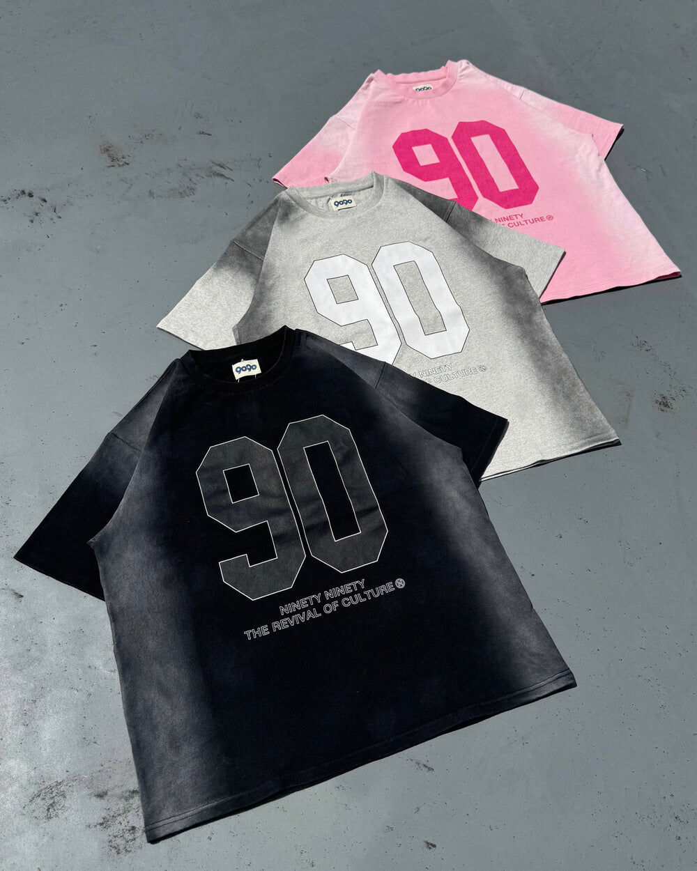 【9090】0523發售新品 90 Numbering Sprayed Sweat Tee