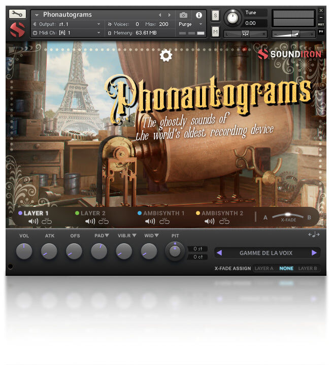 SOUNDIRON Phonautograms｜虛擬樂器音色庫