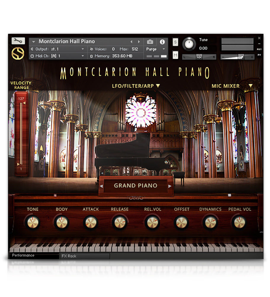 SOUNDIRON Montclarion Hall Grand Piano｜平台鋼琴音源