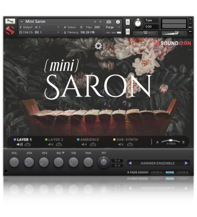 SOUNDIRON Mini Saron｜取樣樂器音色庫