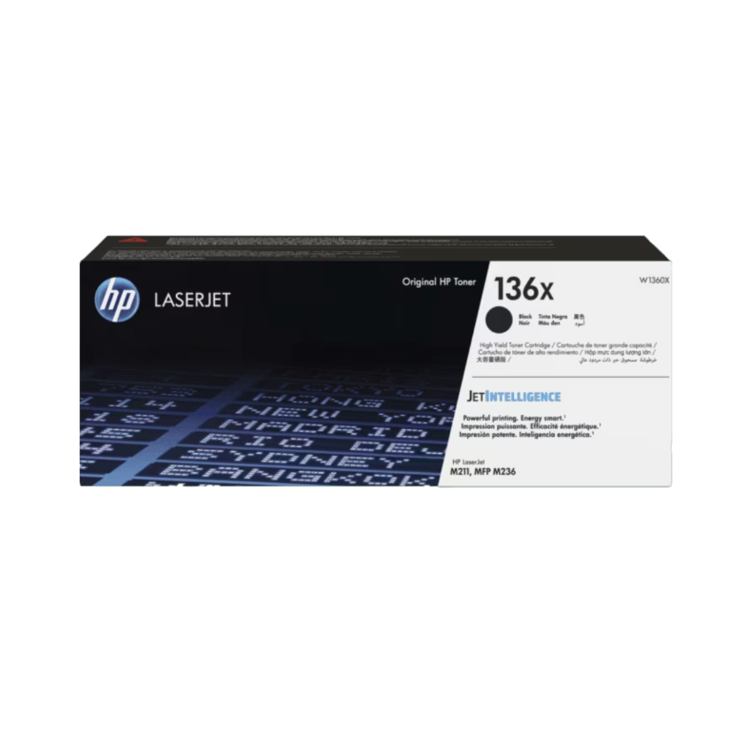 HP 136X LaserJet 黑色原廠碳粉匣 (W1360X)