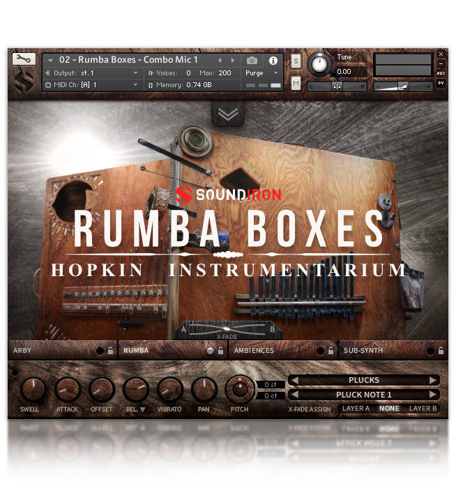 SOUNDIRON Hopkin Instrumentarium: Rumba Boxes｜虛擬樂器音色庫