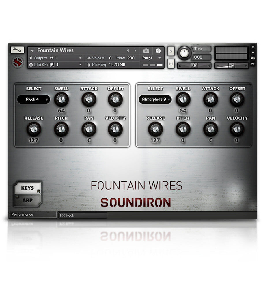 SOUNDIRON Fountain Wires｜實驗音色庫