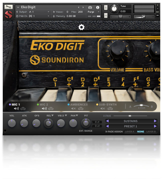 SOUNDIRON Eko Digit｜虛擬樂器音色庫