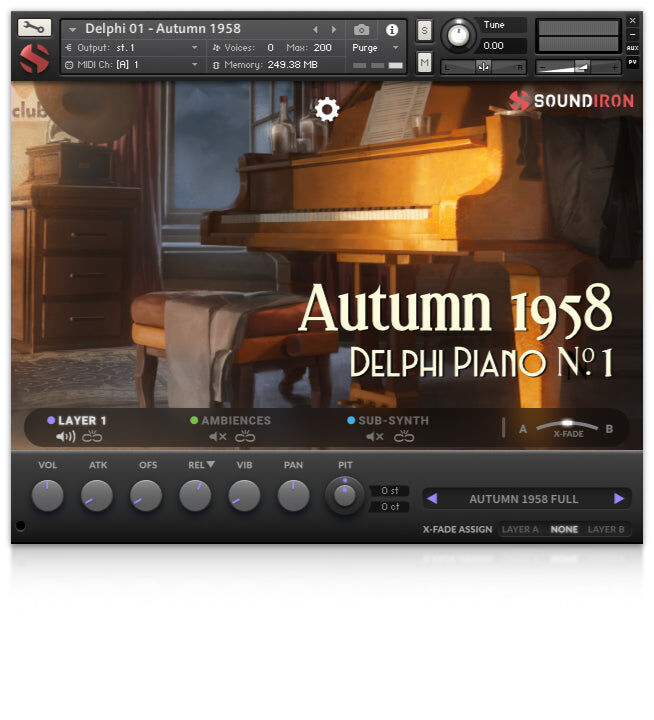 SOUNDIRON Delphi Piano #1: Autumn 1958｜鋼琴音源