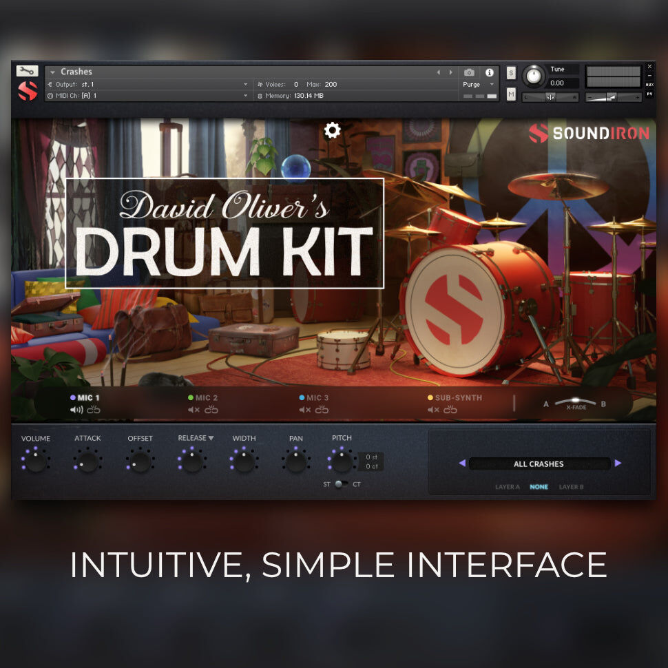 SOUNDIRON David Oliver's Drum Kit｜鼓組音源