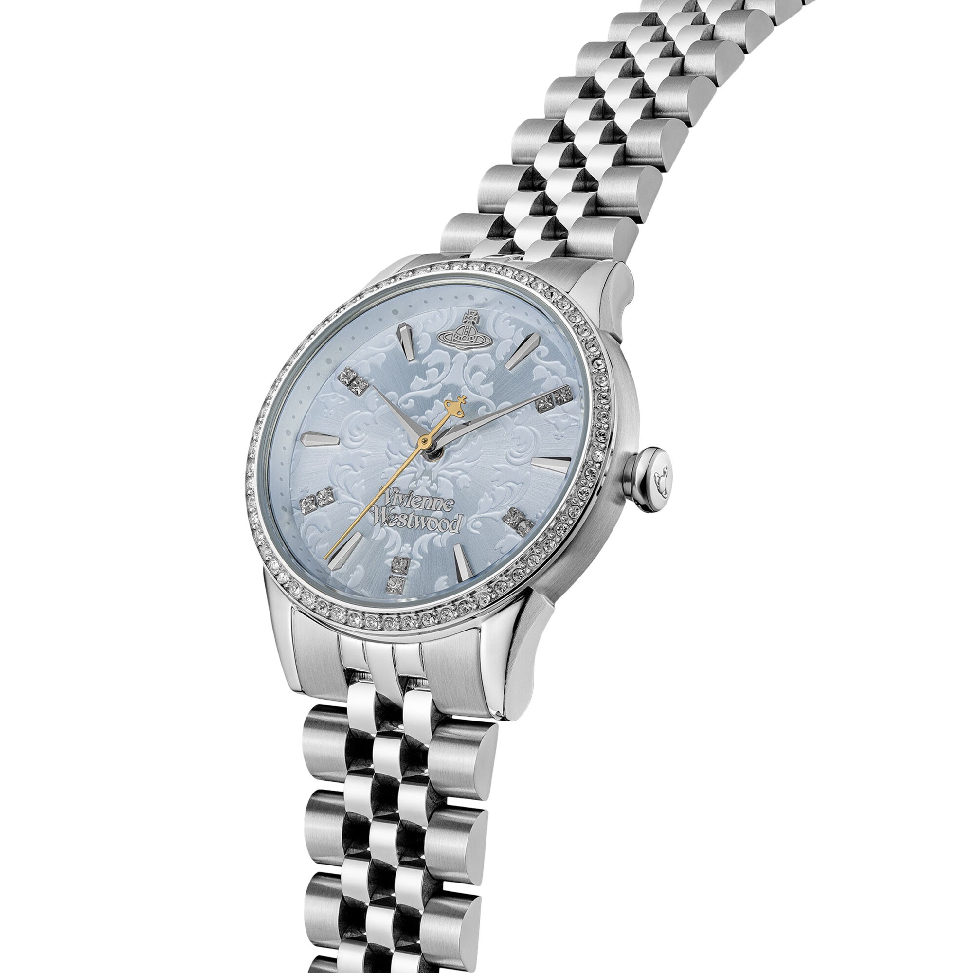 VV327LBLSB Vivienne Westwood 32mm 藍色 碎花 不鏽鋼 女裝 手錶 (香港行貨)