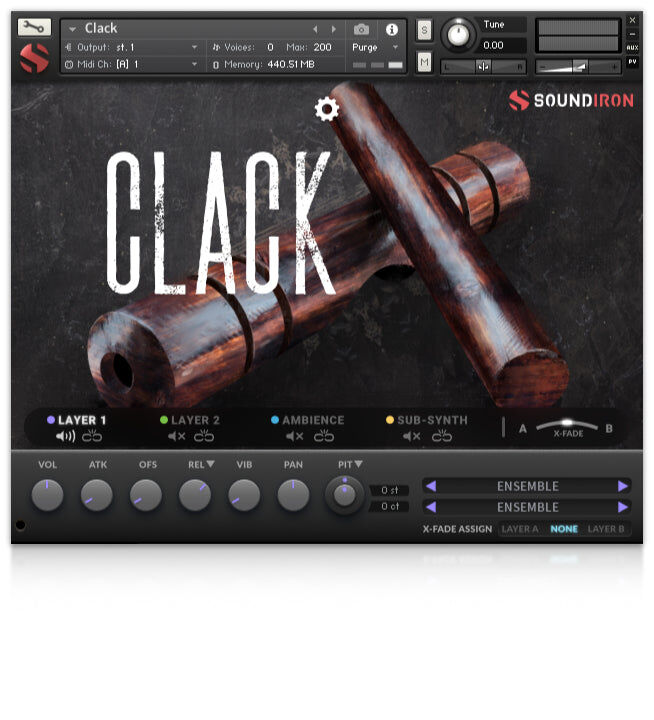 SOUNDIRON Clack｜打擊樂音源