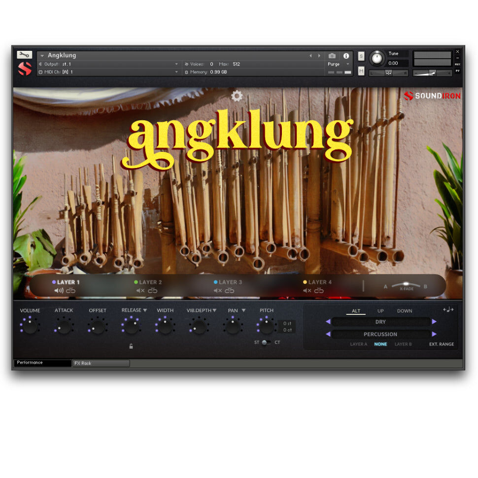 SOUNDIRON Angklung｜虛擬樂器音色庫