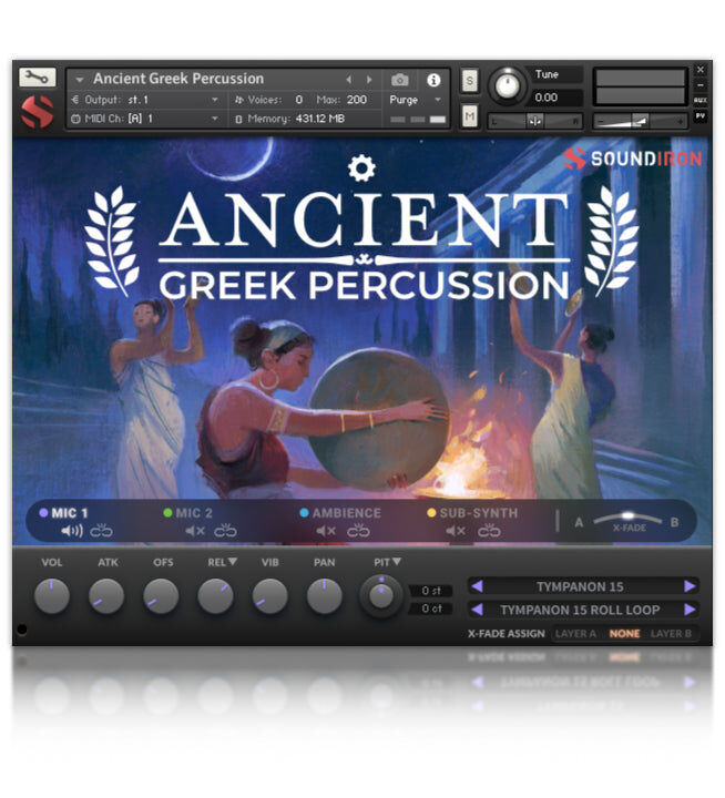 SOUNDIRON Ancient Greek Percussion｜打擊樂音色庫