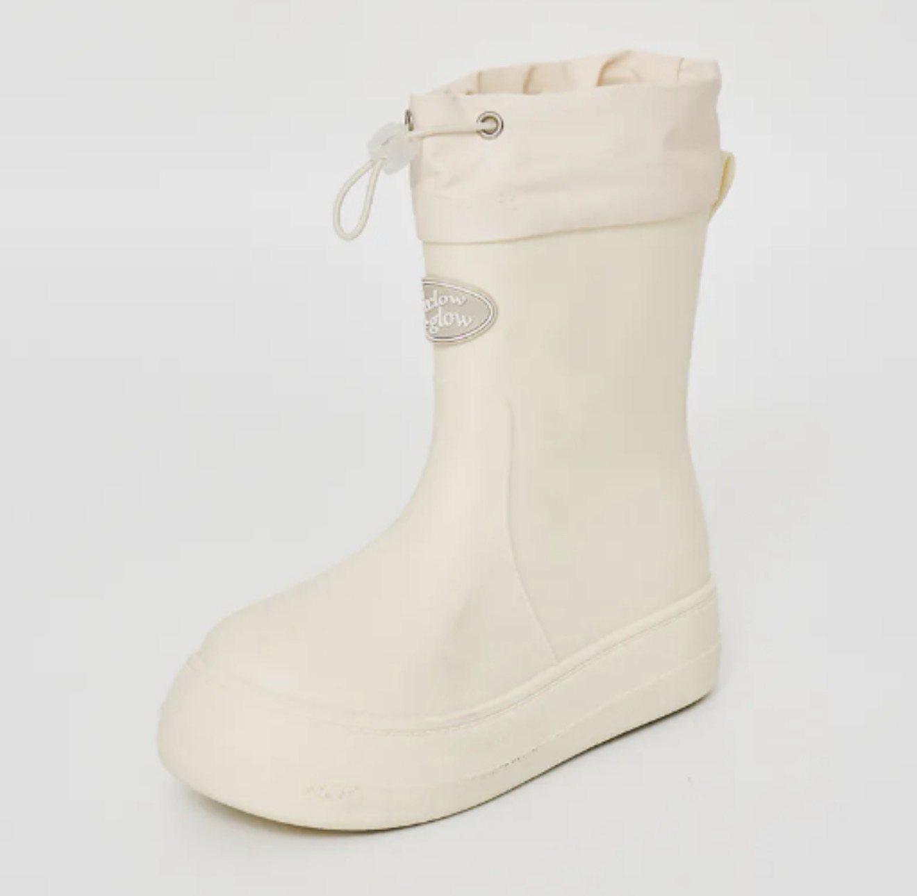 SZ15 韓國RECLOW RE-RAIN SHIRRING BOOTS -IVORY