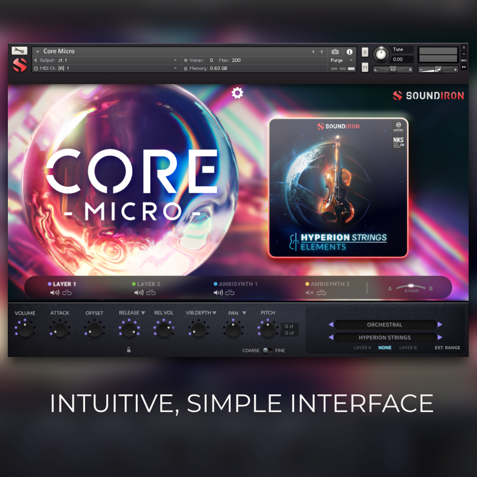 SOUNDIRON Core Micro｜虛擬樂器音色庫