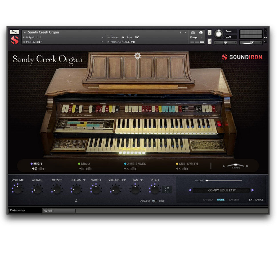 SOUNDIRON Sandy Creek Organ｜虛擬管風琴