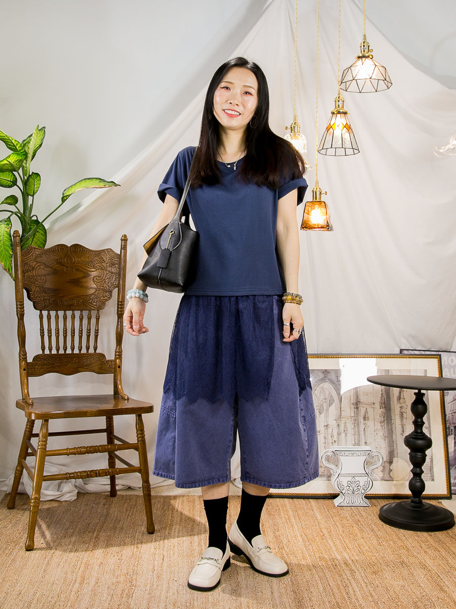 【多買多優惠】下擺LACE．COTTON料TOP【不設退換】