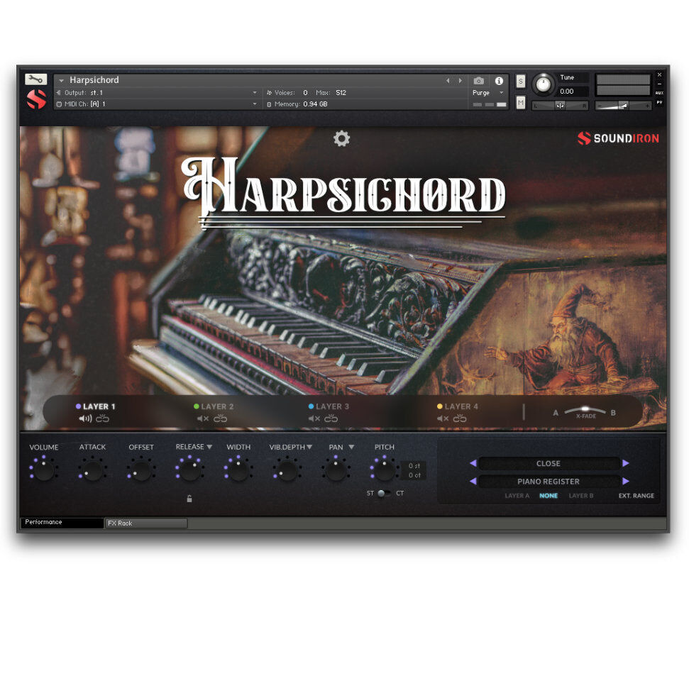 SOUNDIRON Harpsichord｜大鍵琴音源
