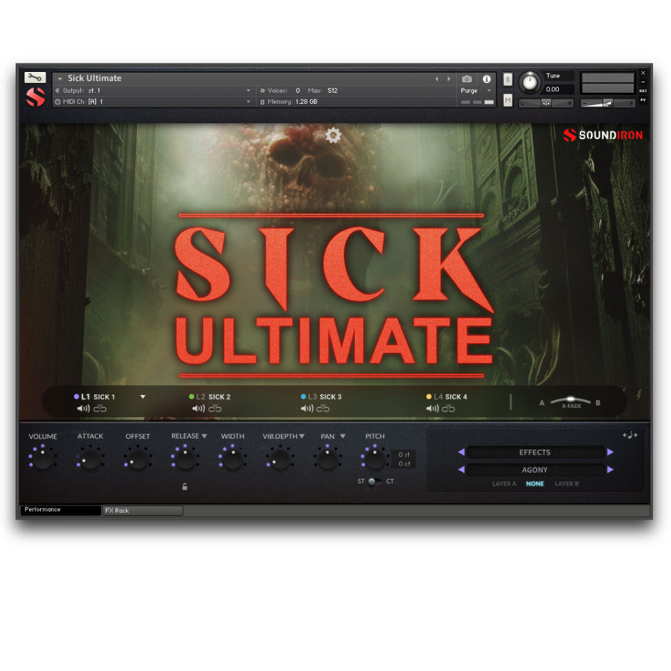SOUNDIRON Sick Ultimate｜虛擬樂器音色庫