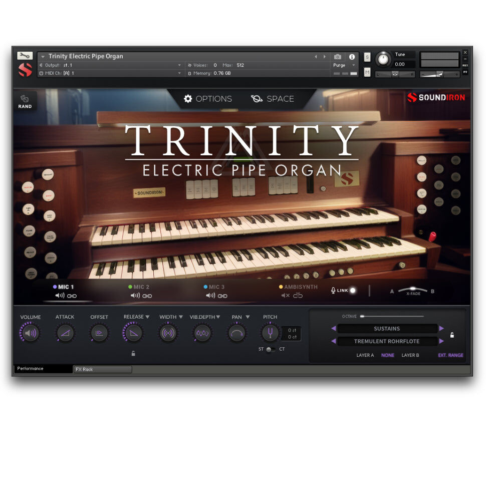 SOUNDIRON Trinity Electric Pipe Organ
