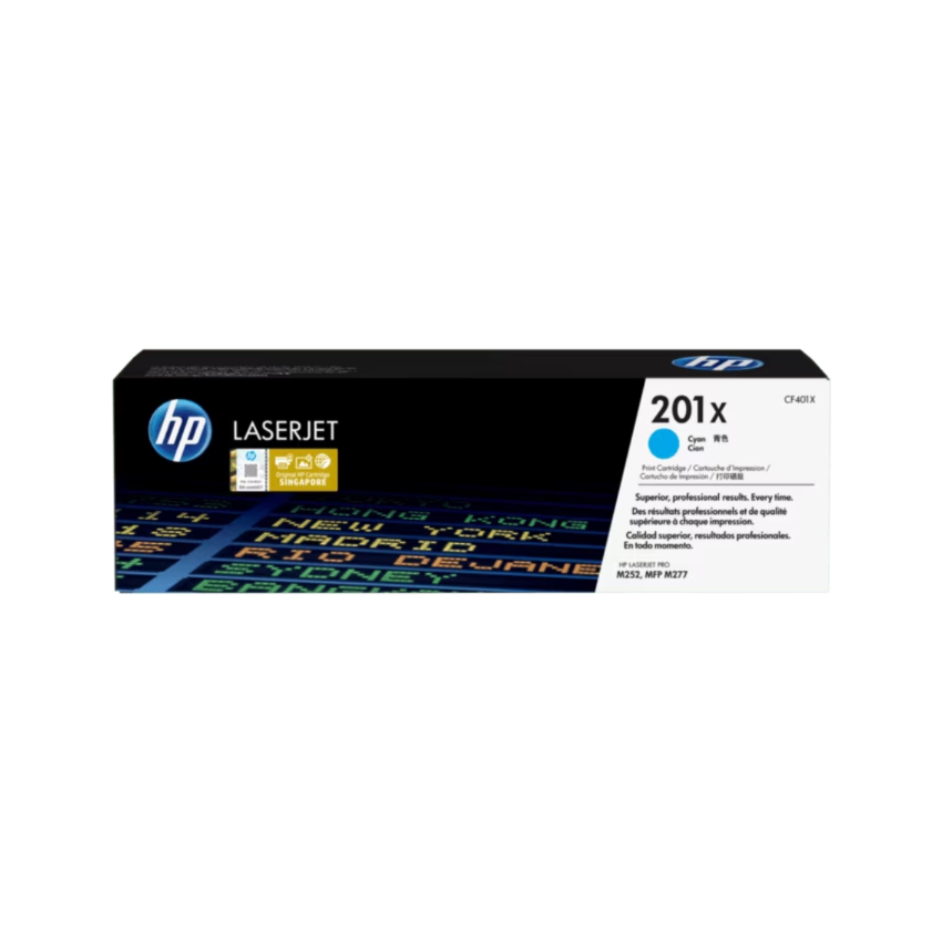 HP 201X 高打印量靛藍原廠 LaserJet 碳粉盒 (CF401X)