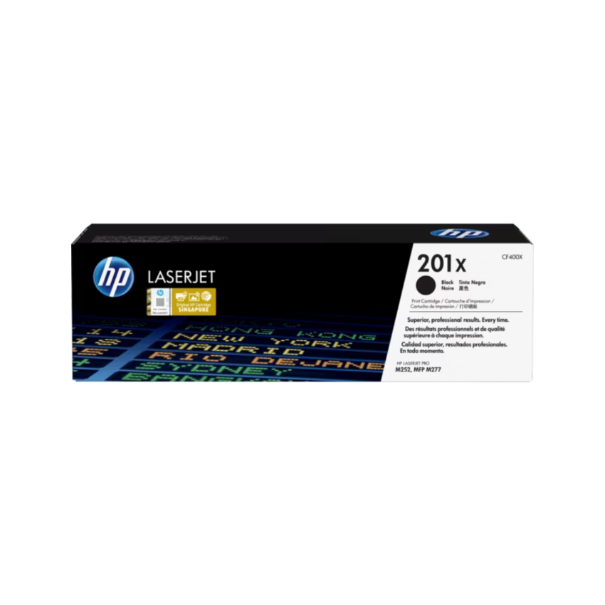 HP 201X 高打印量黑色原廠 LaserJet 碳粉盒 (CF400X)