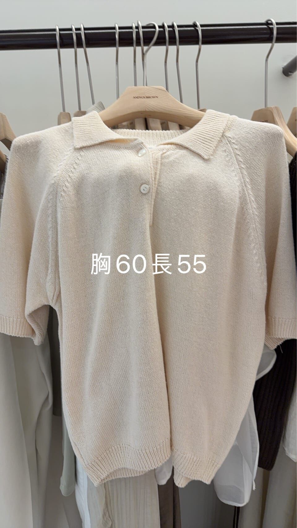 AY6241 混紡Polo領針織衫