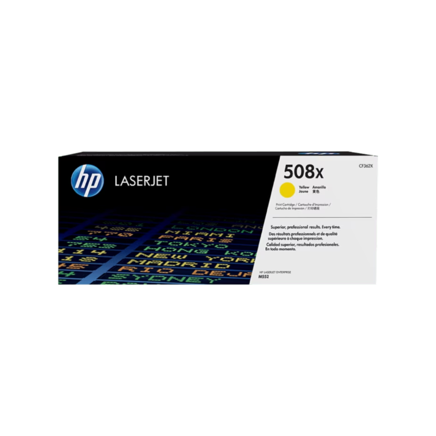 HP 508X 高打印量黃色原廠 LaserJet 碳粉盒 (CF362X)