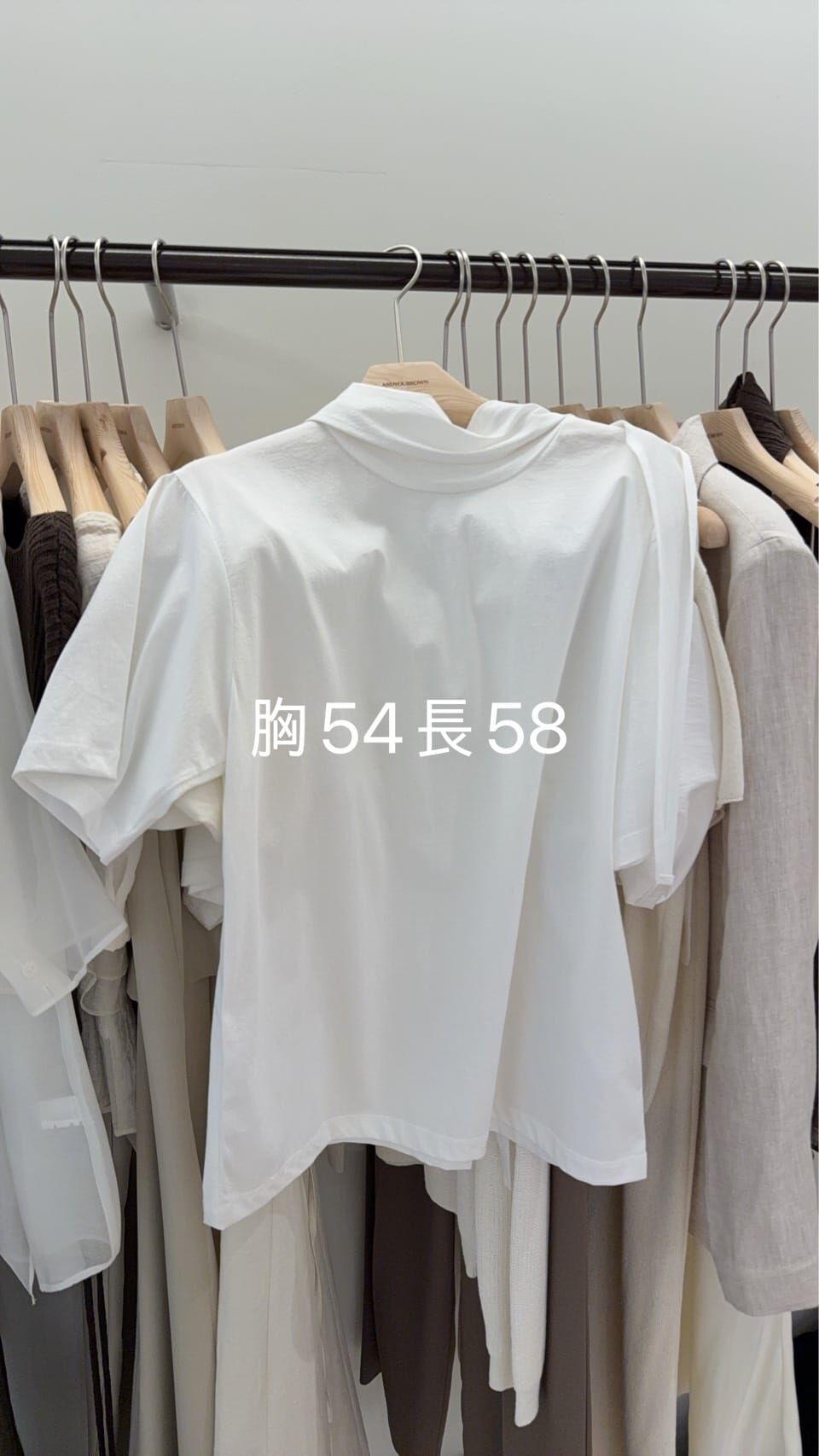 AY6210 短袖領巾高領設計上衣