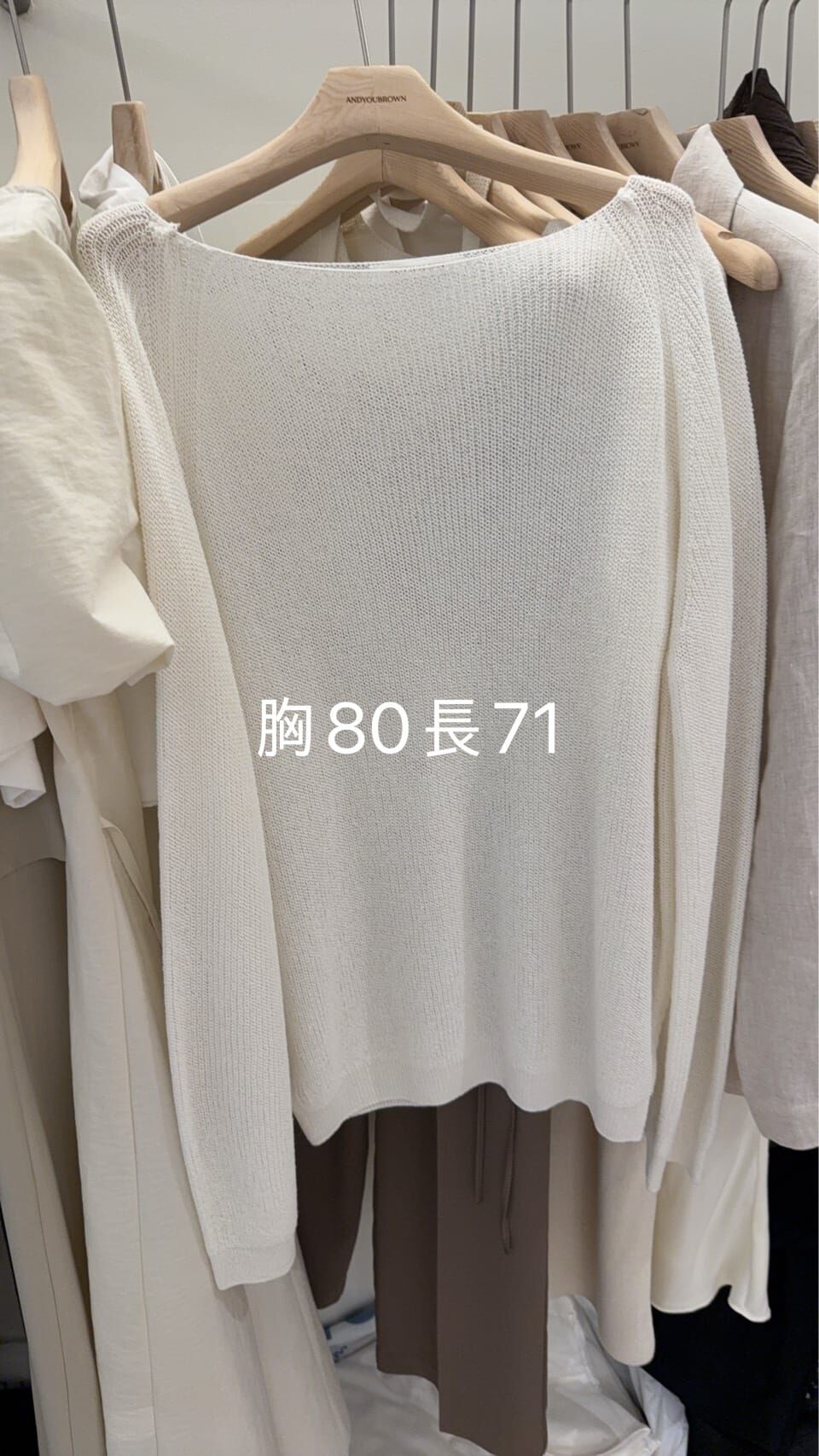 AY6226 細針織平領長袖上衣