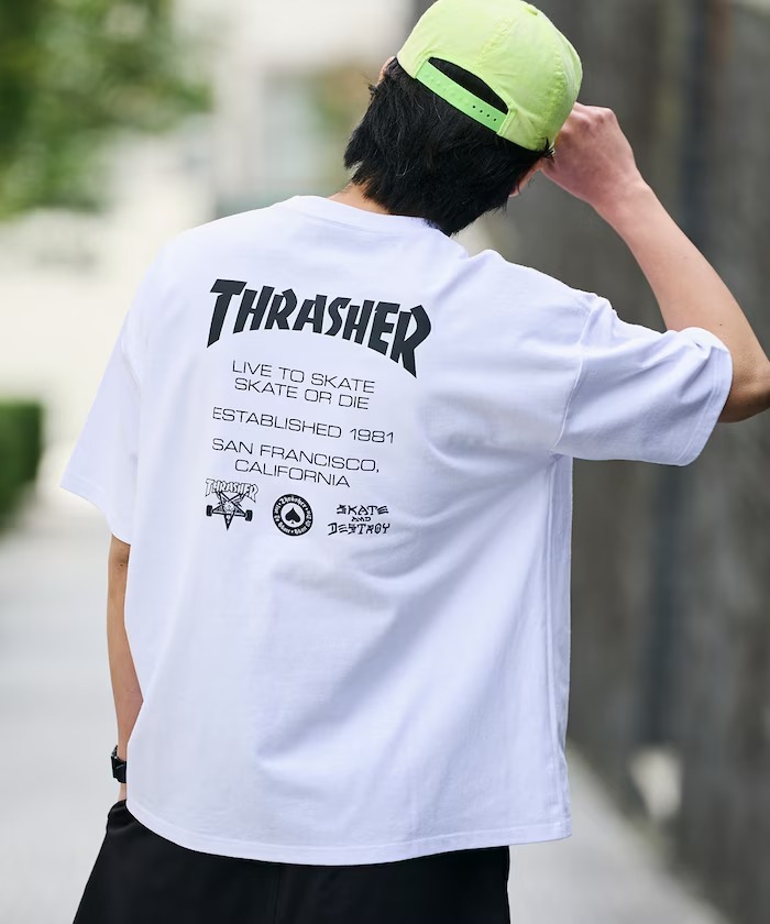 日本 THRASHER x Freak's Store 別注 Back Print T-Shirt