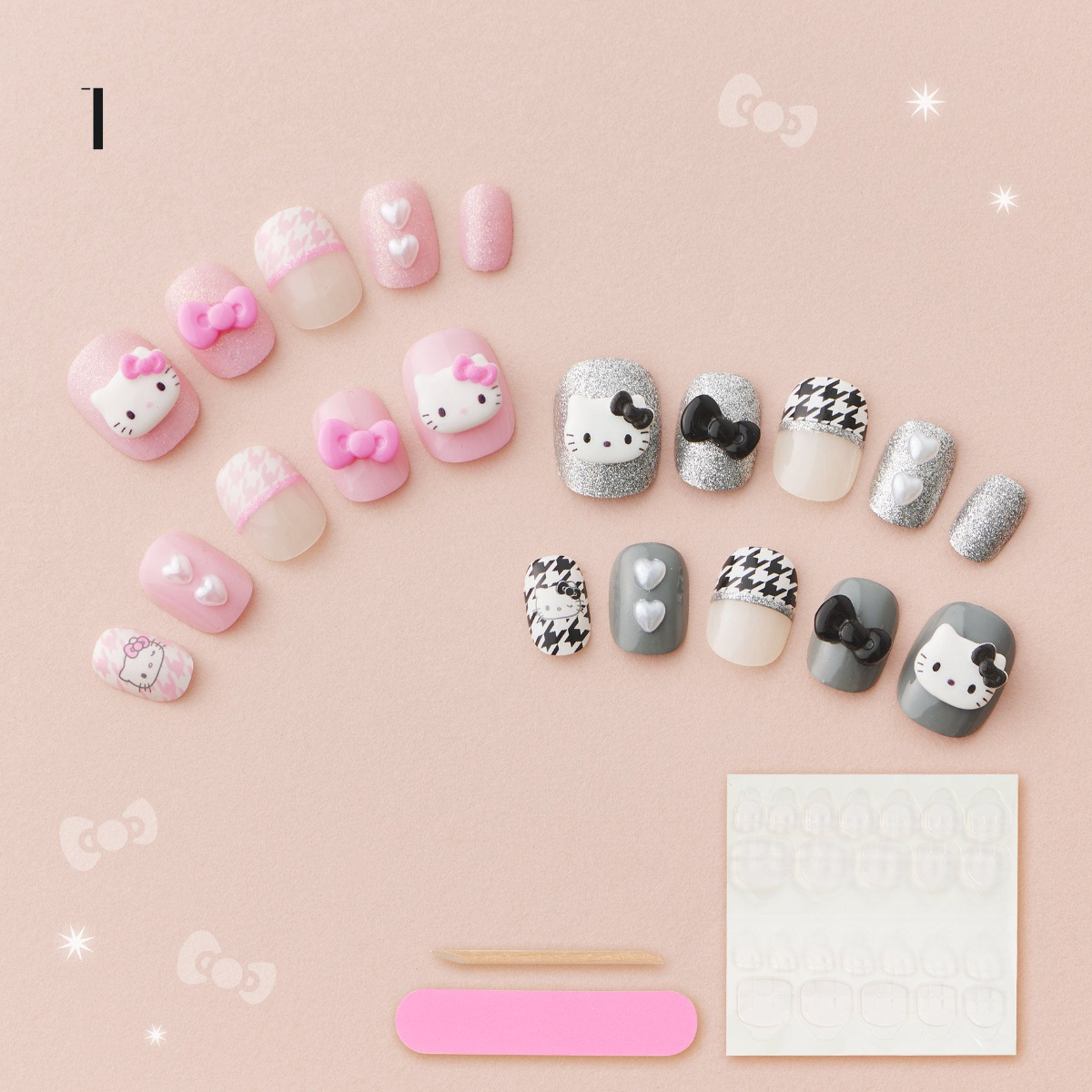 26101-KT Sanrio Hello Kitty 美甲貼片 #JP-SO26