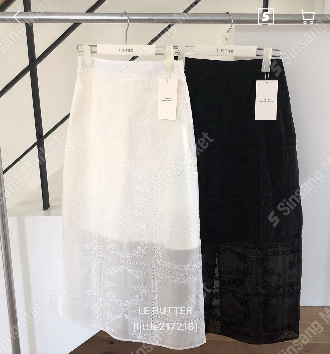 LB6241 田園野餐刺繡半長裙