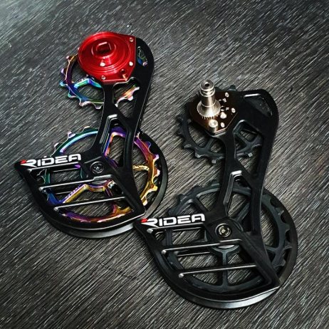 Ridea C26 RD6 OSPW 12T/ 16T REAR DERAILLEUR CAGE 碳纖維超大導輪 紅色