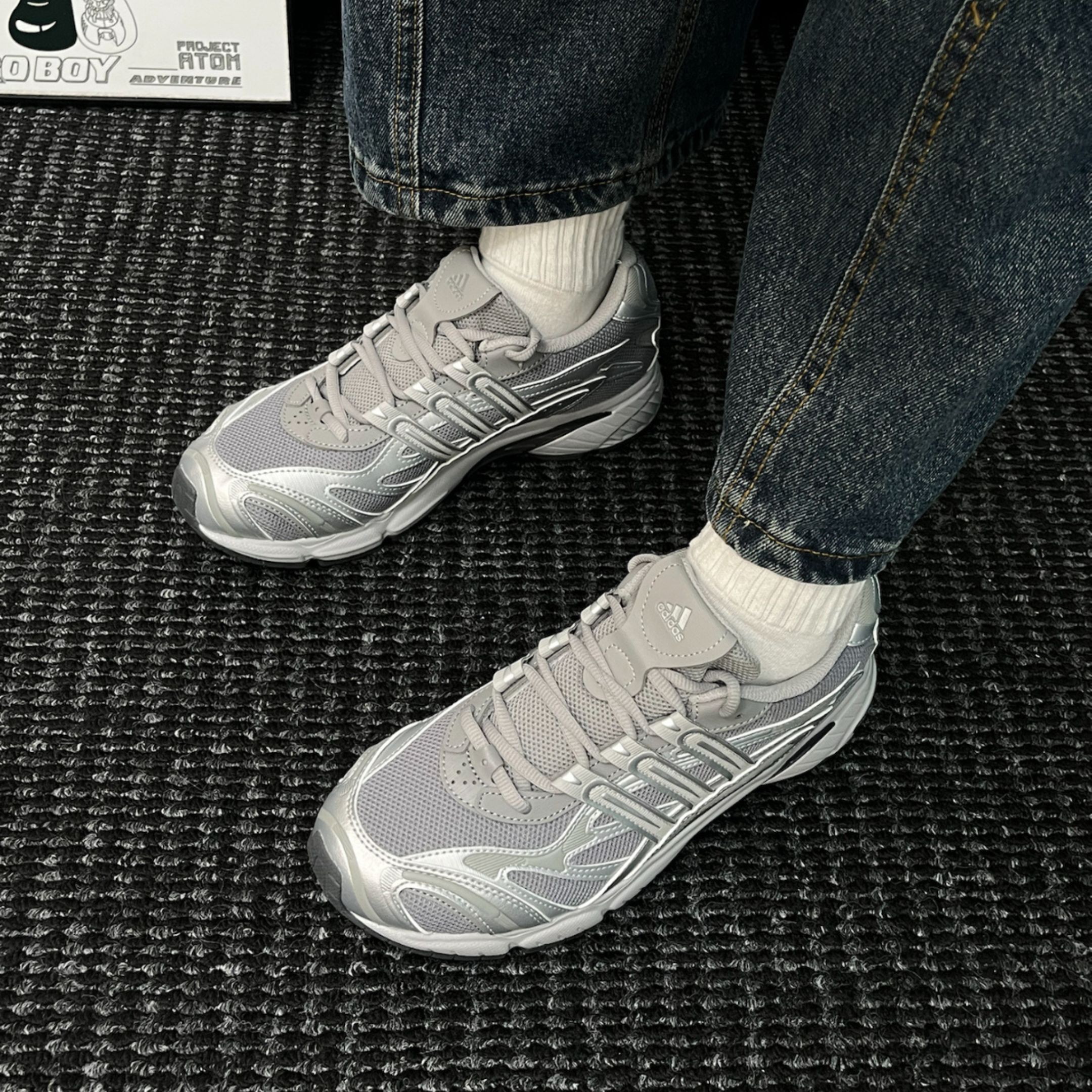 NICEDAY 代購 Adidas Temper Run 2.0 灰色 復古 老爹鞋  JR9558