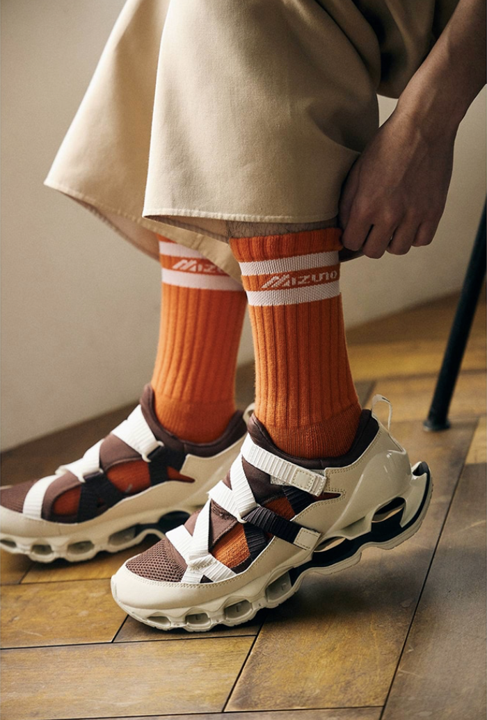 現貨|MIZUNO抗菌除臭吸濕運動襪 | Orange