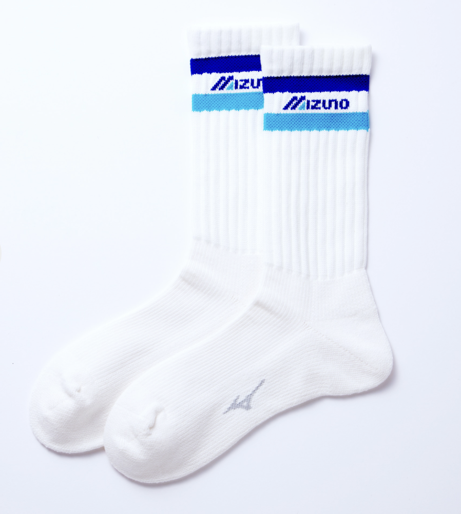 現貨|MIZUNO抗菌除臭吸濕運動襪 | WHITE